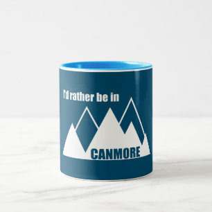 もっとカンモアの山にいるほうがいい ツートーンマグカップ