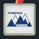 もっとカンモアの山にいるほうがいい メタルオーナメント<br><div class="desc">バンフとジャスパー国立公園の入り口に、カンモア、アルバータは世界クラスの山の町である。カンモアに行きたい世界を伝えろ。</div>