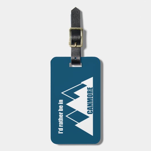 もっとカンモアの山にいるほうがいい ラゲッジタグ (正面縦)