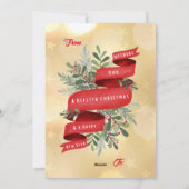 もっとキュートなハイランド牛のカントリークリスマス シーズンカード (裏面)