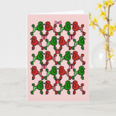 もっとクリスマスカード (コットンキャンディー) カード (黄色い花)