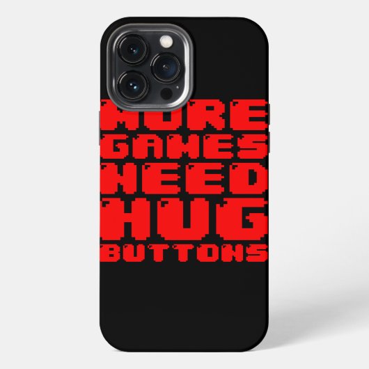 もっとゲームにハグボタンを iPhoneケース (裏面)