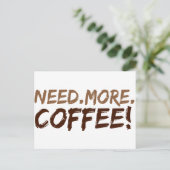 もっとコーヒーが必要だ ポストカード (スタンド正面)