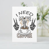 もっとコーヒーシャツが必要だ美服コーヒー サンキューカード (スタンド正面)
