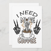 もっとコーヒーシャツが必要だ美服コーヒー サンキューカード (正面/裏面)