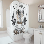 もっとコーヒーシャツが必要だ美服コーヒー シャワーカーテン (インサイチュ)