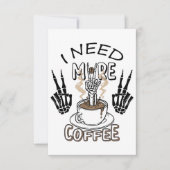 もっとコーヒーシャツが必要だ美服コーヒー 出欠カード (正面)