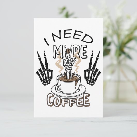 もっとコーヒーシャツが必要だ美服コーヒー 出欠カード (スタンド正面)