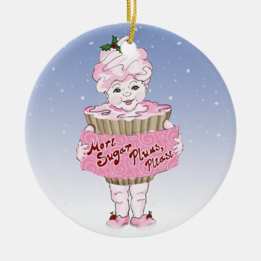 もっとシュガープラム、オーナメント セラミックオーナメント (正面)