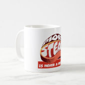 もっとステーキは間違いない コーヒーマグカップ (正面左)