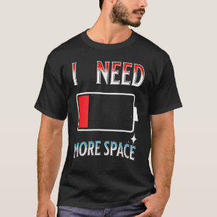 もっとスペースが必要 おもしろ 科学 ギャラクシー 引用 底 Tシャツ