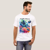 もっとダイビングを楽しんで、もっとリラックス Tシャツ (正面フル)