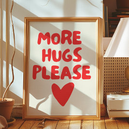 もっとハグはウォールアート | ホームデコールポスター ポスター
