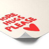 もっとハグはウォールアート | ホームデコールポスター ポスター (角)