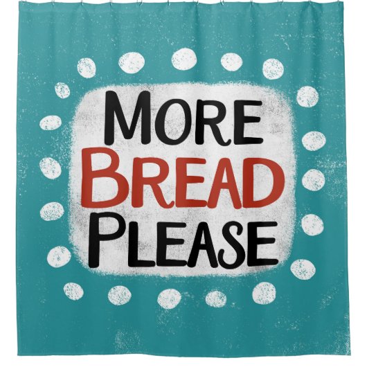 もっとパンお願いシャワーカーテン シャワーカーテン (正面)