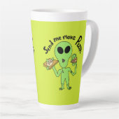 もっとピザufoを送って カフェラテマグ (右アングル)