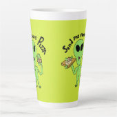 もっとピザufoを送って カフェラテマグ (正面)