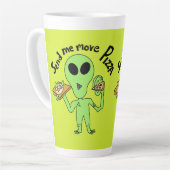 もっとピザufoを送って カフェラテマグ (左アングル)