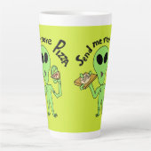 もっとピザufoを送って カフェラテマグ (正面)