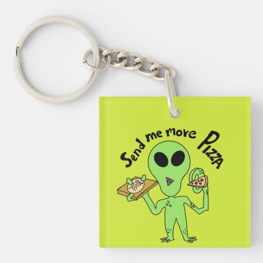 もっとピザufoを送って キーホルダー (正面)