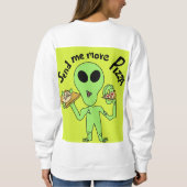 もっとピザufoを送って スウェットシャツ (裏面)