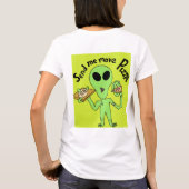 もっとピザufoを送って tシャツ (裏面)
