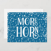 もっとフレンチホーン - 青白の音楽 ポストカード (正面/裏面)