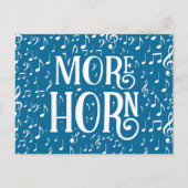 もっとフレンチホーン - 青白の音楽 ポストカード (正面)