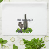 もっとブドウが欲しい キッチンタオル (折り畳み)