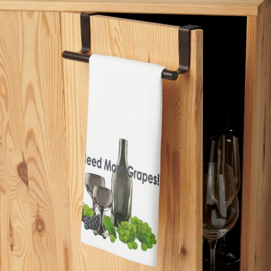 もっとブドウが欲しい キッチンタオル (三つ折り)