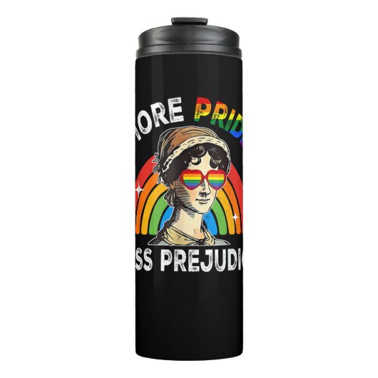 もっとプライド少ない偏見レインボーLGBTゲイレズビアン タンブラー (正面)