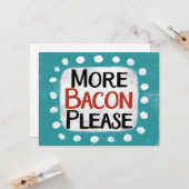 もっとベーコンお願いグリーティングカード カード (正面/裏面インサイチュ)