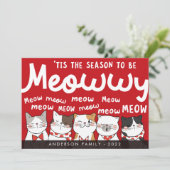 もっとメロメロに楽しいかわいい猫たちのクリスマスソング シーズンカード (スタンド正面)