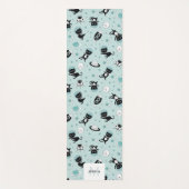 もっとモダン宇宙の黒猫の柄が必要 ヨガマット (正面)