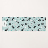 もっとモダン宇宙の黒猫の柄が必要 ヨガマット (正面(横))