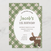 もっとモミの木の楽園の子供の誕生日会に参加して！ 招待状 (正面/裏面)