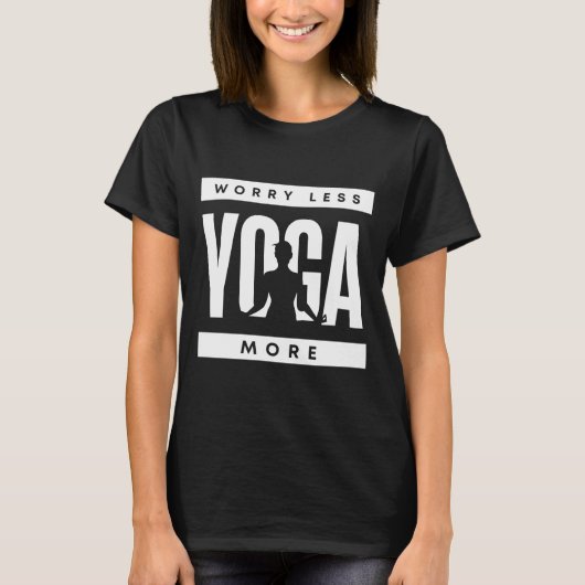 もっとヨガ、少々心配 Tシャツ (正面)