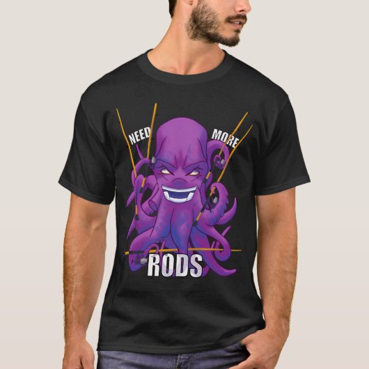 もっとロッドが欲しい Tシャツ (正面)