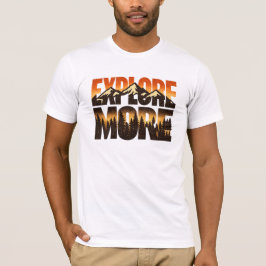 もっとヴィンテージなマウンテンアドベンチャーアウトドアを探索しよう Tシャツ