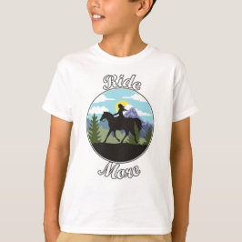 もっと乗馬しようデザイン Tシャツ