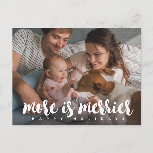 もっと人が多いと楽しいホリデー写真 シーズンポストカード (正面)