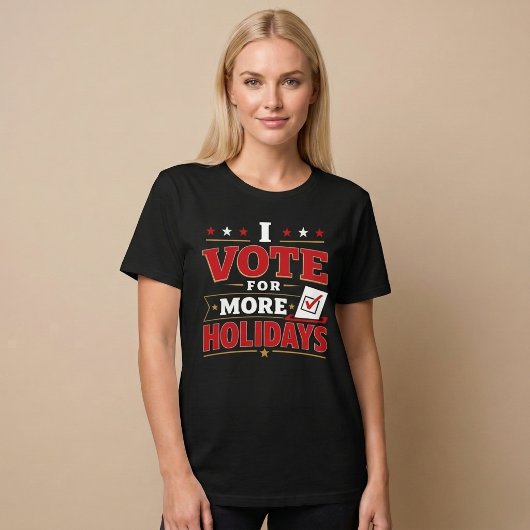 もっと休日に賛成 Tシャツ