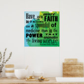 もっと信仰を持っているカイロプラクティック引用文ポスター ポスター (キッチン)