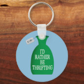 もっと倹約したい キーホルダー (正面)