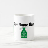 もっと倹約したい コーヒーマグカップ (中央)