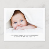 もっと写真メリー新生児ホリデーカード (裏面)