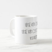 もっと出来る人ボランティアタイポグラフィ引用文 コーヒーマグカップ (正面左)