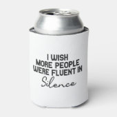 もっと多くの人が黙って流ちょうに話せたらいいのにおもしろい 缶クーラー (缶正面)