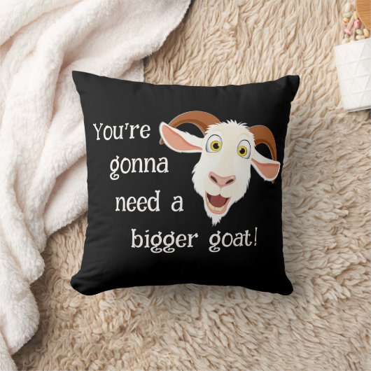 もっと大きなヤギ映画の引用文がおもしろい必要だ クッション (ブランケット)