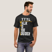 もっと大きな市民退職した高齢者に話す Tシャツ (正面フル)
